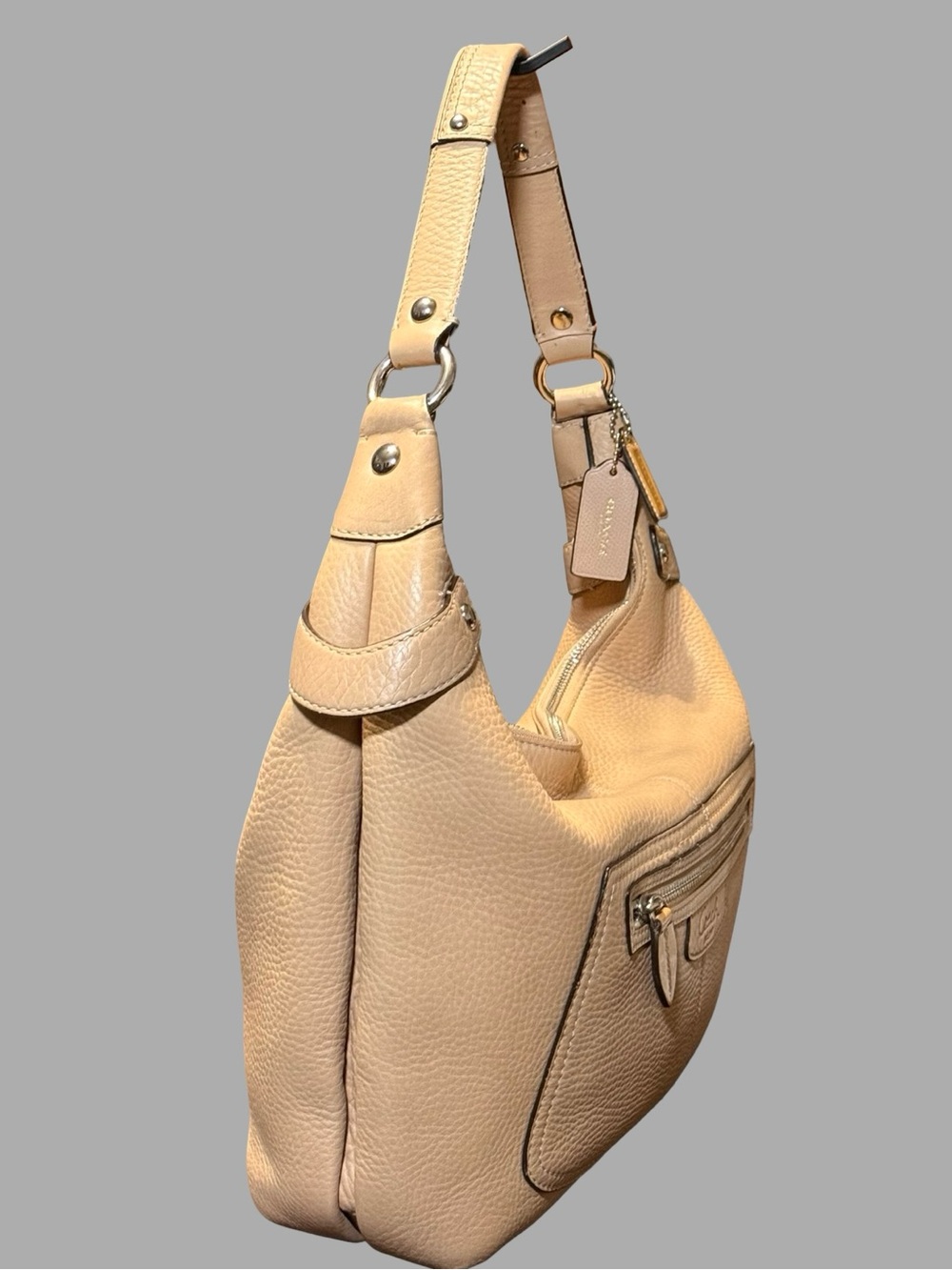 Vintage Coach Penelope Pebbled Leather Hobo Shoulder Bag - Style F14681Descripti - Picture 2 of 10